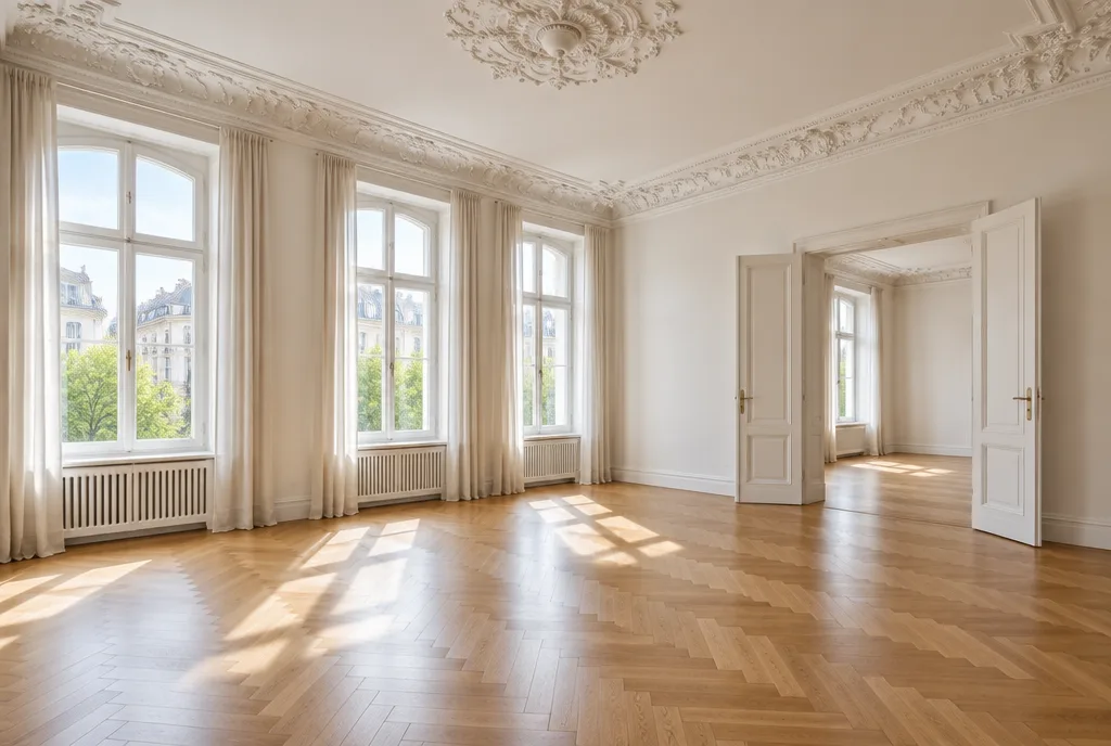 Altbau-Wohnraum — Referenzobjekt KRUPKA Estate Groß-Gerau
